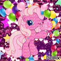 We’ll plan a party with Pinkie Pie アニメーションGIF