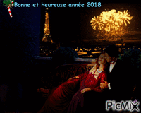 Bonne et heureuse année 2018 - Бесплатный анимированный гифка