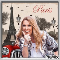 Céline Dion à Paris.