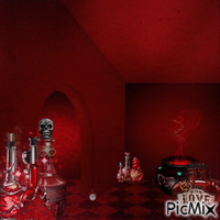 Red witch shop animovaný GIF