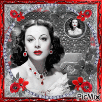Hedy Lamarr, Actrice autrichienne animált GIF