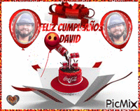 Feliz Cumpleaños David - Animovaný GIF zadarmo