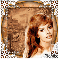 Sophia Loren, Actrice Italienne GIF animata