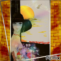 based on paintings by Charles Levier - GIF animate gratis