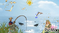 Ловись рыбка большая и маленькая - 無料のアニメーション GIF