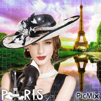 Vintage woman in Paris-contest