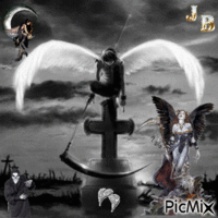 ange noire animovaný GIF