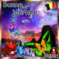 BONNE JOURNEE ......HOMMAGE AUX VICTIMES DES ATTENTATS DE BRUXELLES Animated GIF