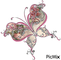 Butterfly Pink - Бесплатный анимированный гифка