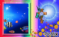 Kalastushommissa animuotas GIF
