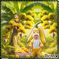 Bananen - GIF animé gratuit