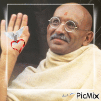 Gandhi GIF animé