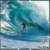 сёрфингист - 免费动画 GIF