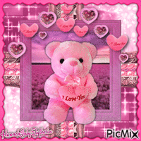 ♥I love you Teddy Bear♥ animasyonlu GIF