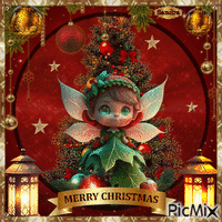 Cute Xmas Fairy - GIF animé gratuit