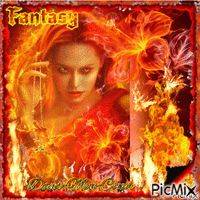 femme et feu Fantasy