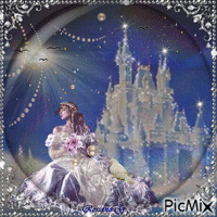 Princesse au château - Gratis animerad GIF