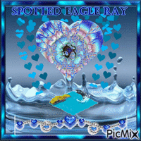 Spotted eagle ray - GIF animé gratuit
