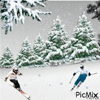 ski - GIF animado gratis