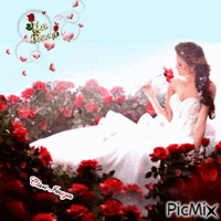Tra le rose Rosse アニメーションGIF
