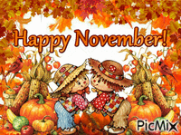 Happy November Gif Animado
