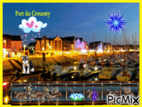joli port de bretagne animovaný GIF