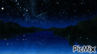 Звездное небо - GIF animé gratuit