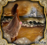 On the Shore She Waits 动画 GIF