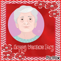Happy Womens Day. Stronger together. animovaný GIF