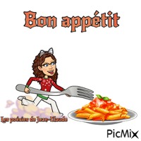 Bon appétit animovaný GIF