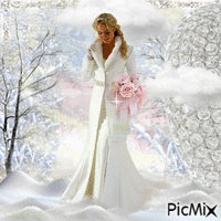 Winter Bride - GIF animé gratuit