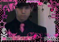 Ryan Ross pink <3 animowany gif