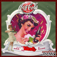Coca Cola vintage - Zdarma animovaný GIF