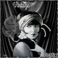 Vintage-black and white