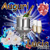auguri lucia - Безплатен анимиран GIF