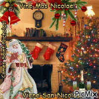 Comes Saint Nicholas!1 анимированный гифка