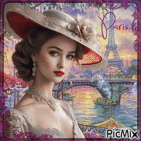 Paris vintage - Zdarma animovaný GIF