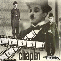 Charlie Chaplin par BBM animowany gif