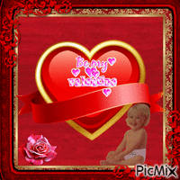 Baby Be my Valentine animovaný GIF