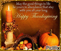 Thanksgiving Blessing animovaný GIF