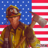 Firefighter geanimeerde GIF