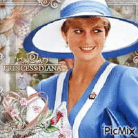 Hommage à Princesse Diana - Darmowy animowany GIF