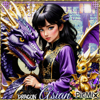 Dragon and child in Asia - Gratis animeret GIF