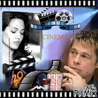 Film avec Brad Pitt et Angelina Jolie geanimeerde GIF