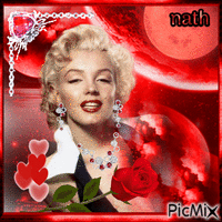 Marilyn Monroe,nath GIF animata