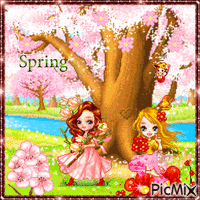 Springtime Cherrys animovaný GIF