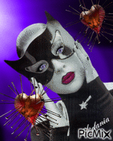 Catwoman heart GIF animé