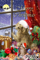 Chien Noël Animated GIF