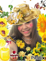 fillette du rayon jaune - 免费动画 GIF