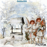 Anges de Noël par BBM κινούμενο GIF